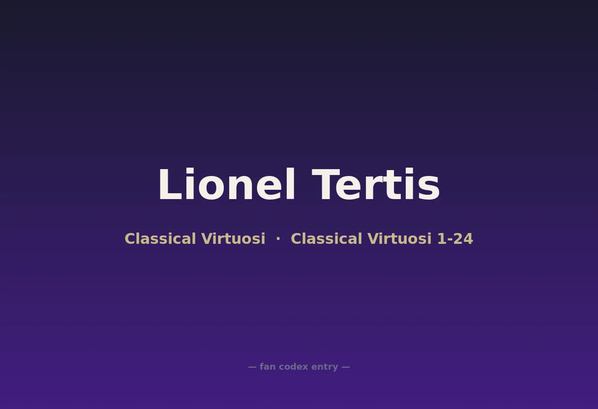 Lionel Tertis