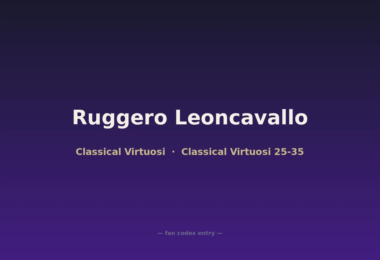 Ruggero Leoncavallo